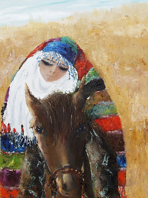 FİKRET OTYAM - Atlı Kız, 120 x 100